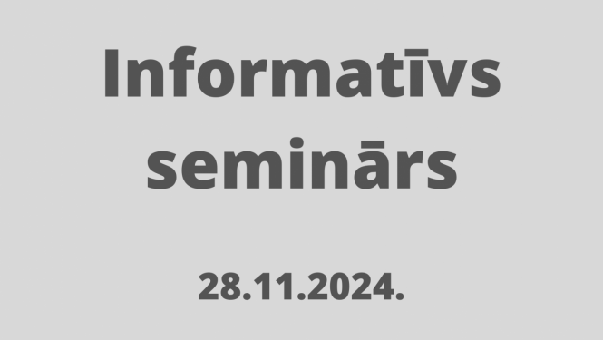 Informācija par semināru