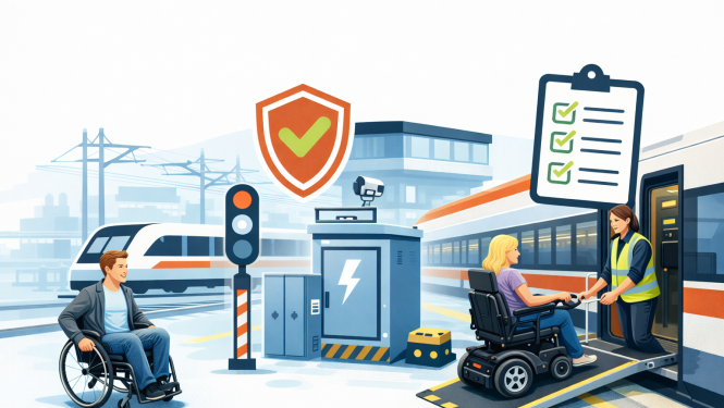 Pieejamība mūsdienīgā vilciena stacijā