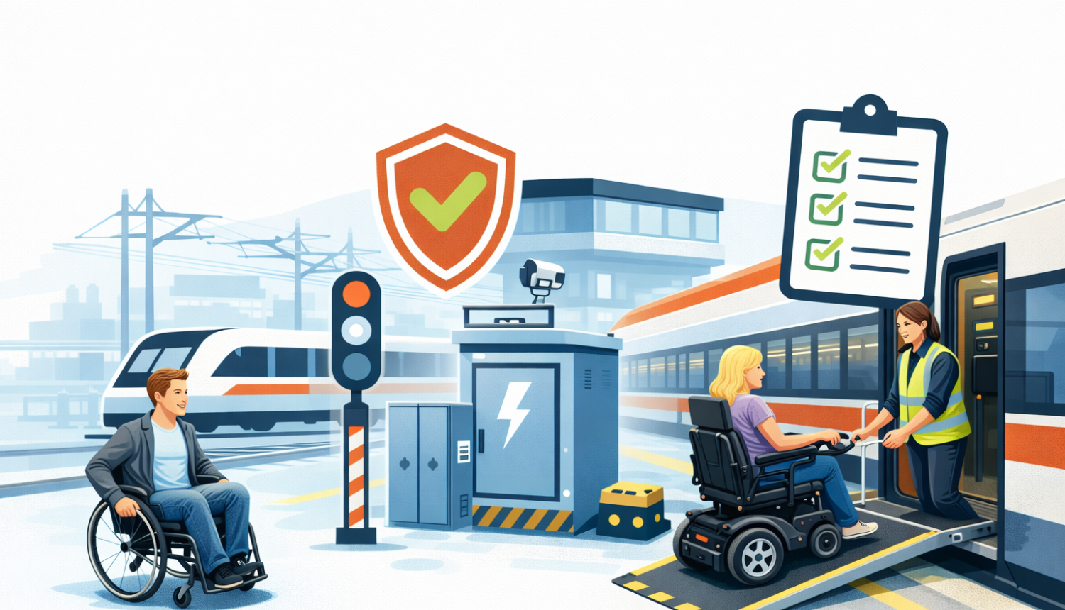 Pieejamība mūsdienīgā vilciena stacijā