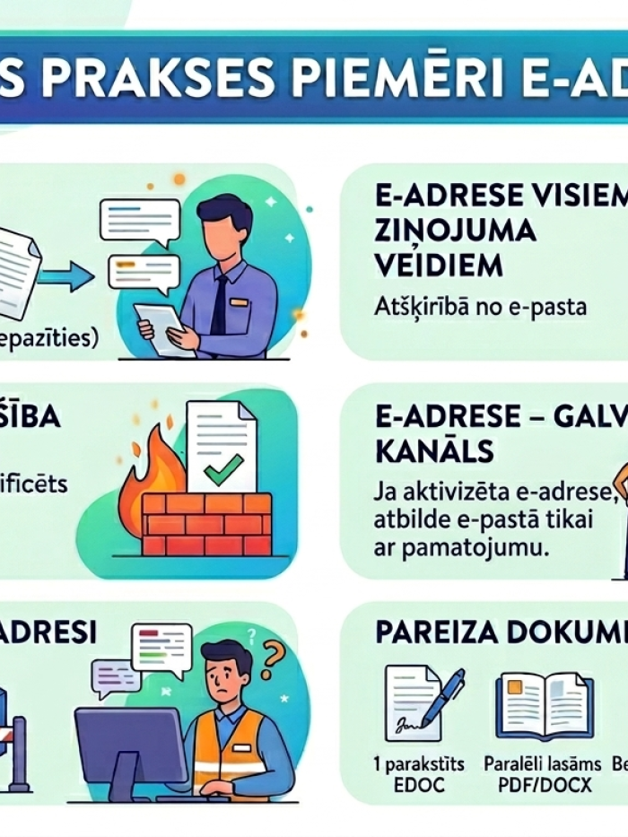 E-adreses izmantošanas priekšricības