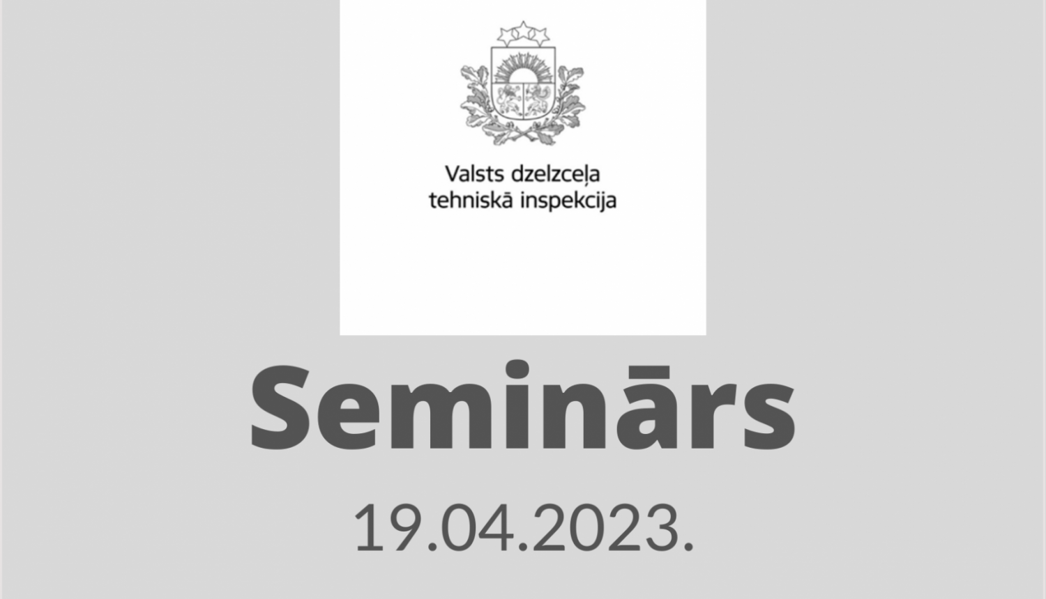 Informācija par semināru